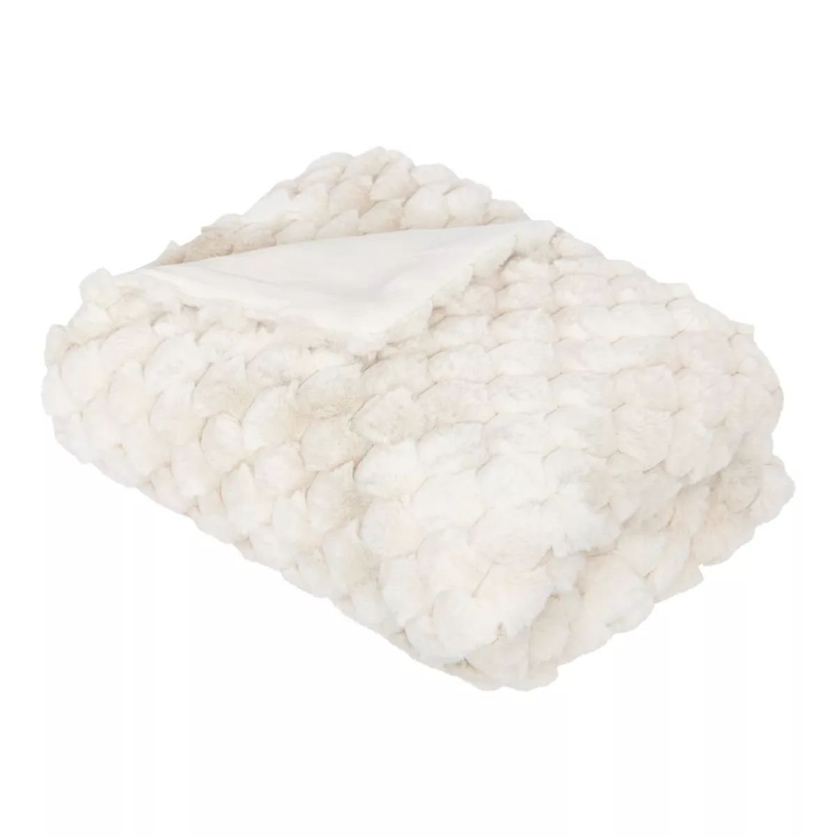 Kuscheldecke aus Kunstfell (120 x 160 cm) Adriel Beige