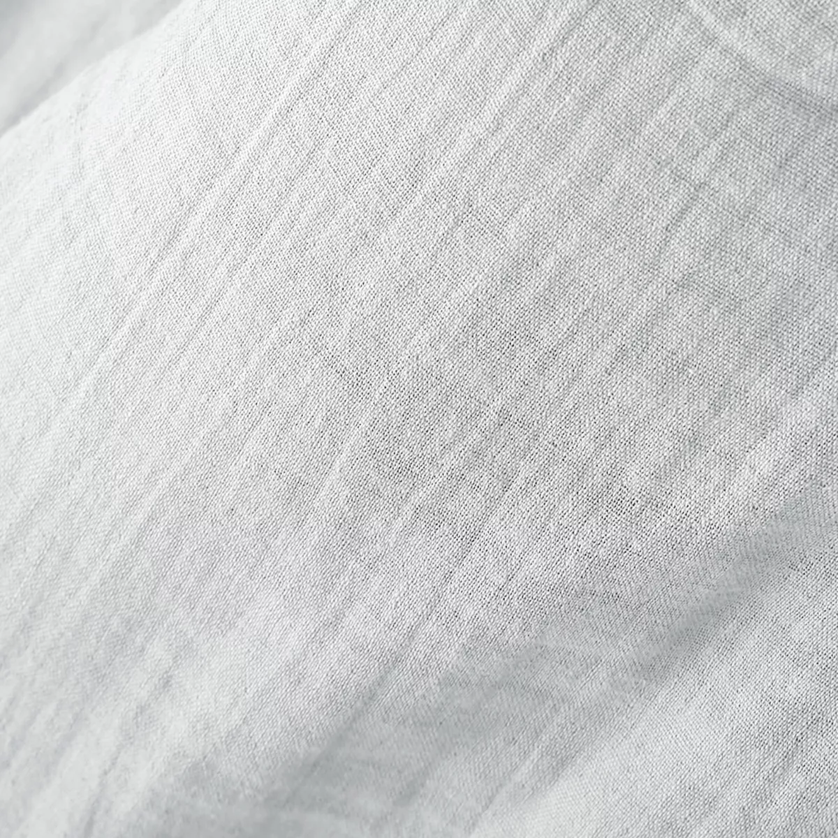 Federa rettangolare garza di cotone (L70 cm) Gaïa Grigio nuvola 2