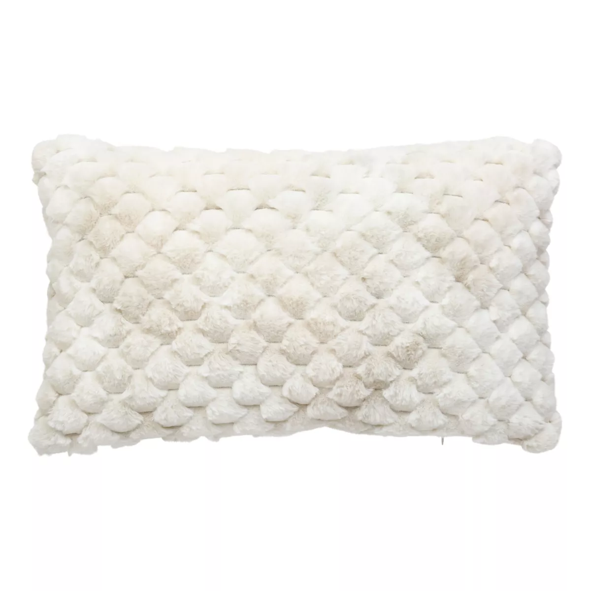 Cuscino rettangolare ecopelliccia (38 x 58 cm) Adriel Beige
