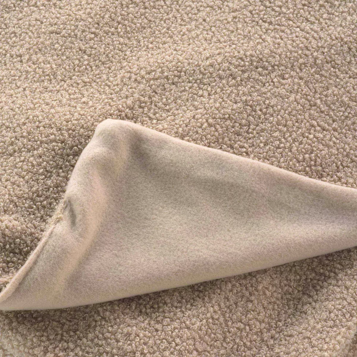 Plaid bouclette (180 x 220 cm) Wooly Beige