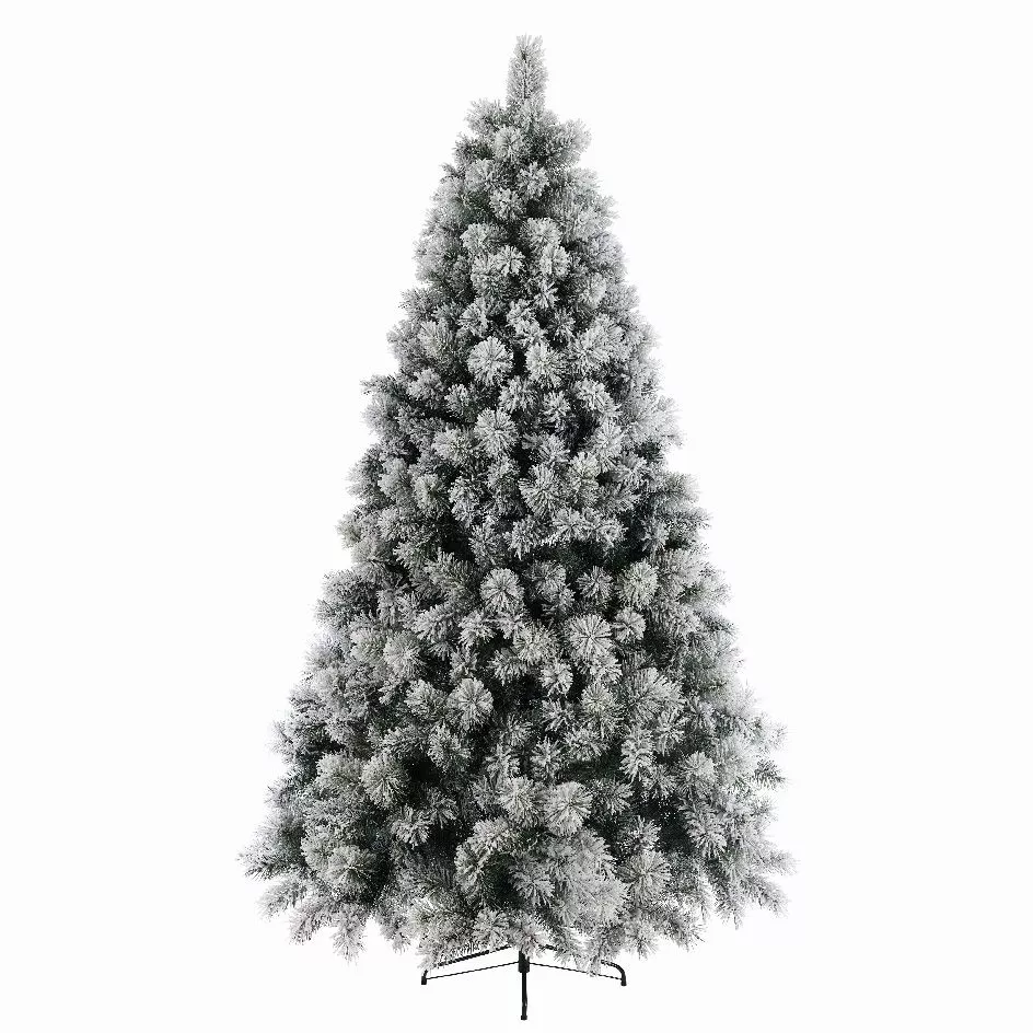 Kunstkerstboom Edmonton H210 cm besneeuwd groen