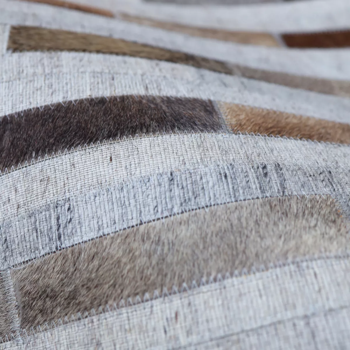 Tappeto rettangolare per soggiorno in lana jacquard (160 x 230 cm) Sanjay Grigio
