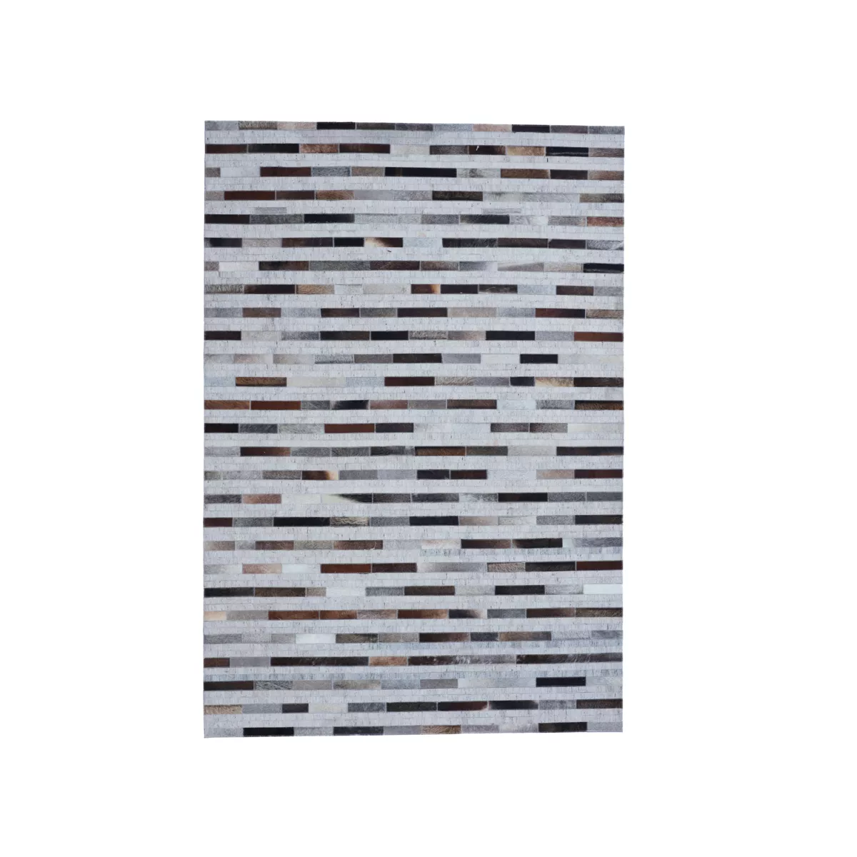 Tappeto rettangolare per soggiorno in lana jacquard (160 x 230 cm) Sanjay Grigio