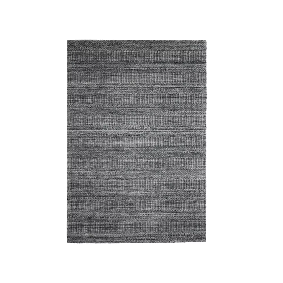 Tapis de salon rectangulaire matière recyclée (160 x 230 cm) Aiko Gris