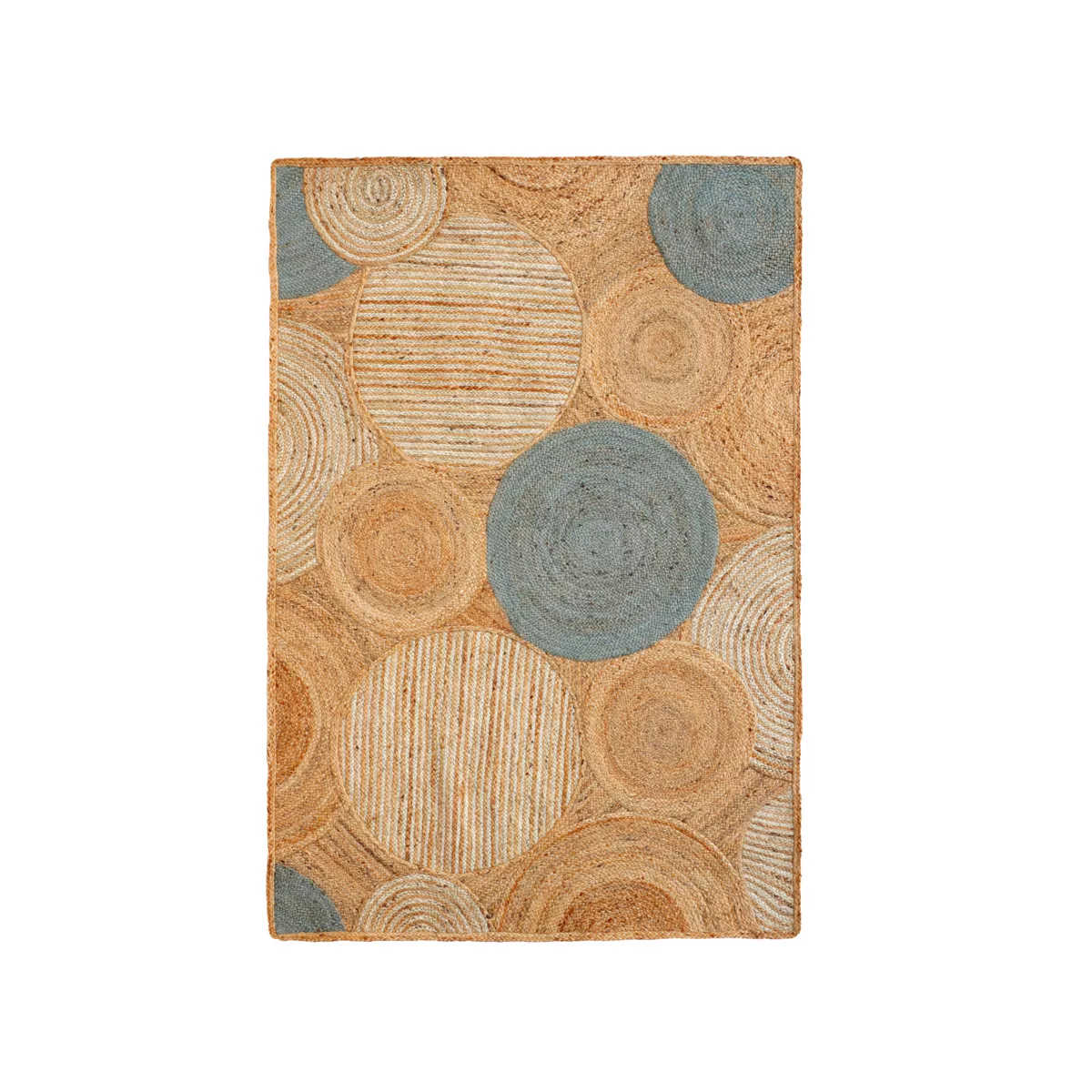 Tapis de salon rectangulaire jute tissée main (160 x 230 cm) Tara Marron