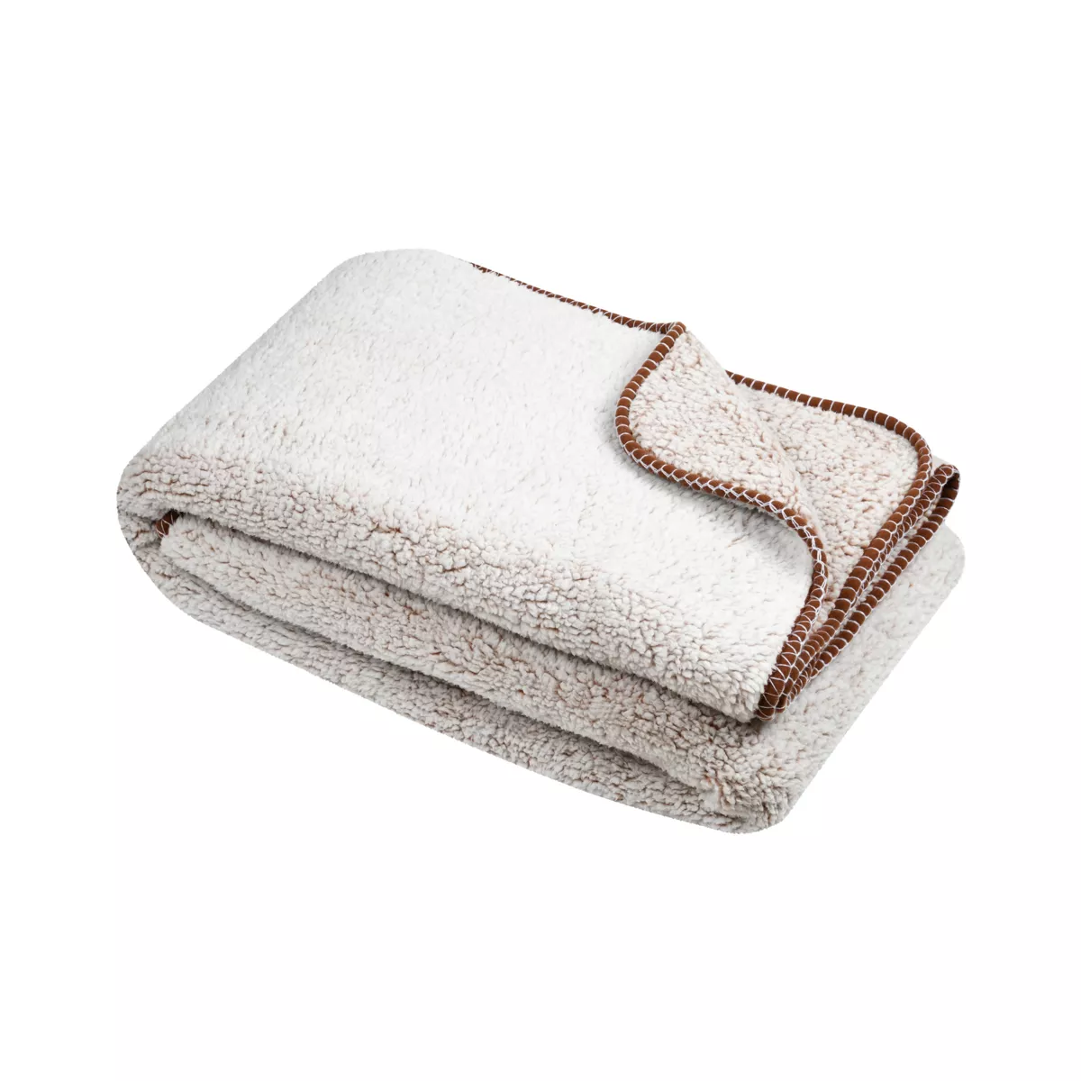 Plaid fausse fourrure (130 x 160 cm) Winston Beige