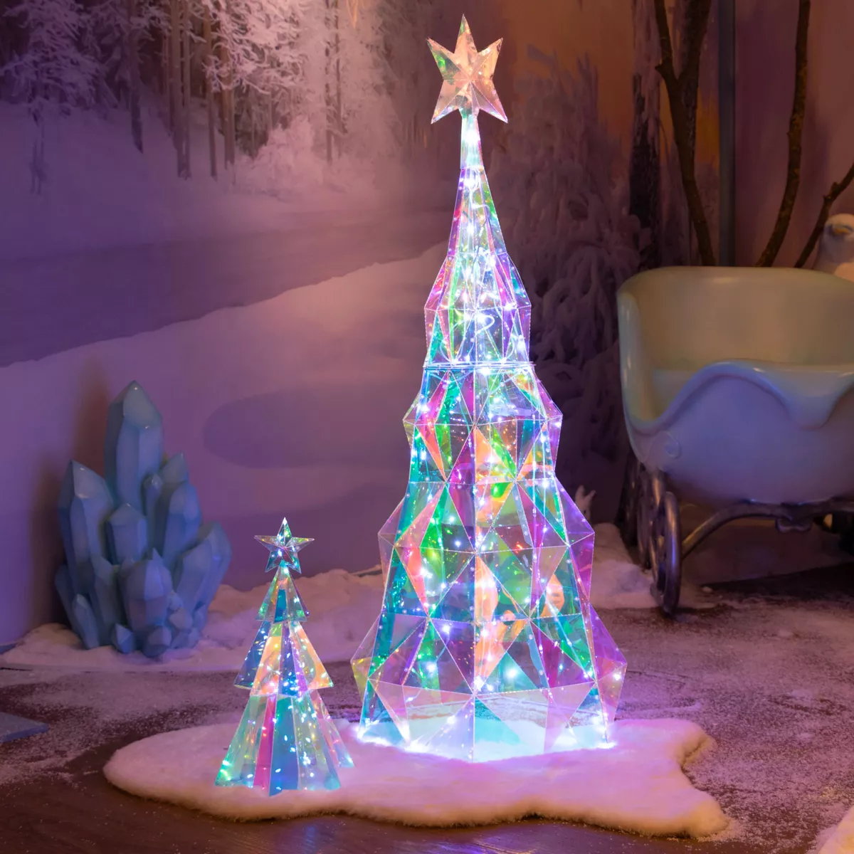 Ãrbol luminoso 120 Micro LED (H110 cm) Ice Blanco frÃ­o