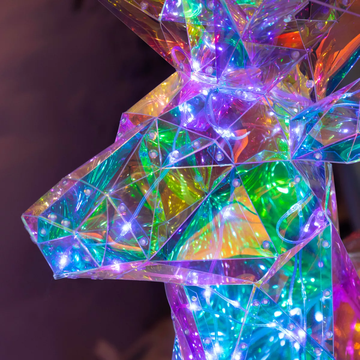 Renna luminosa 90 Micro LED (H90 cm) Bianco ghiaccio freddo