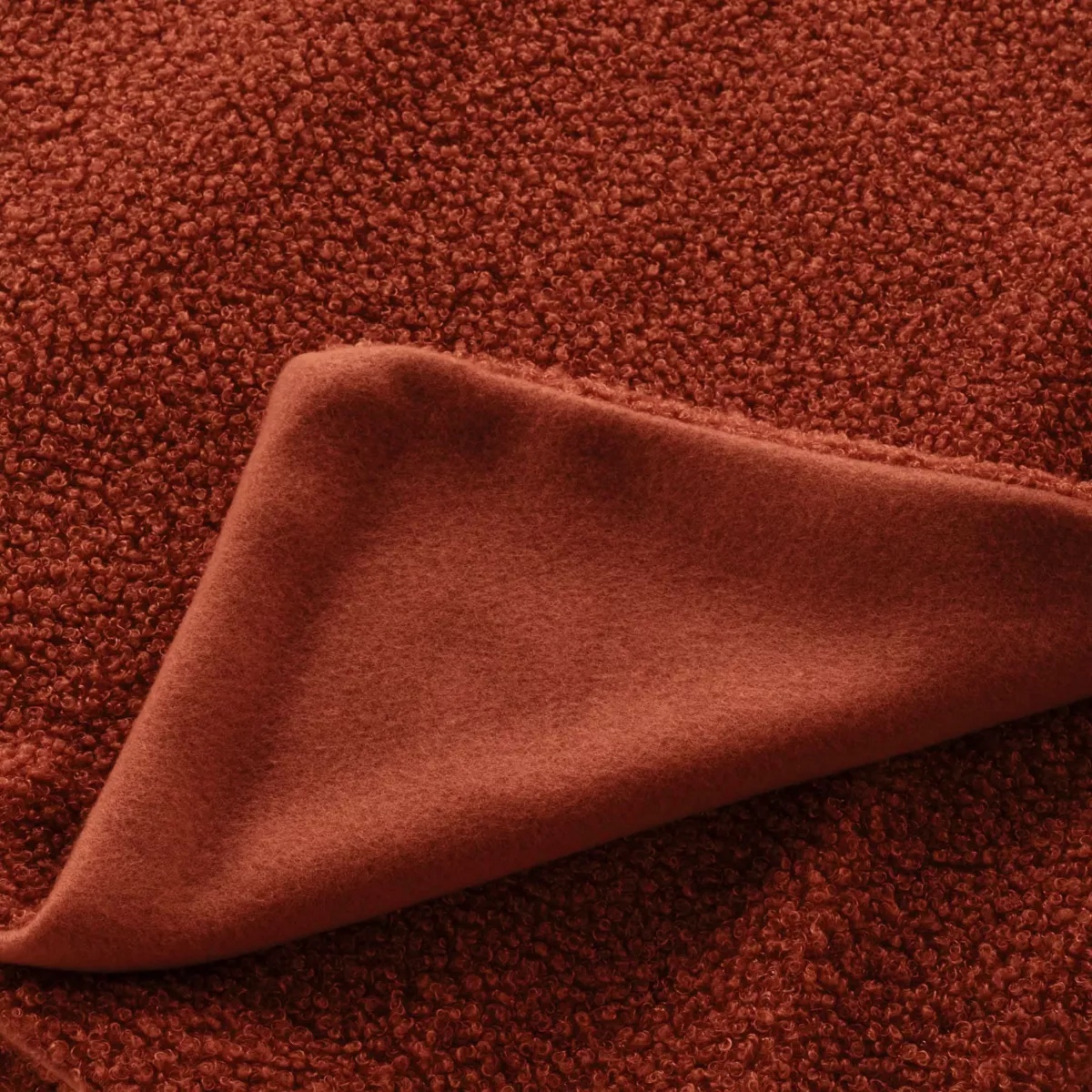 Plaid bouclette (180 x 220 cm) Wooly Terracotta