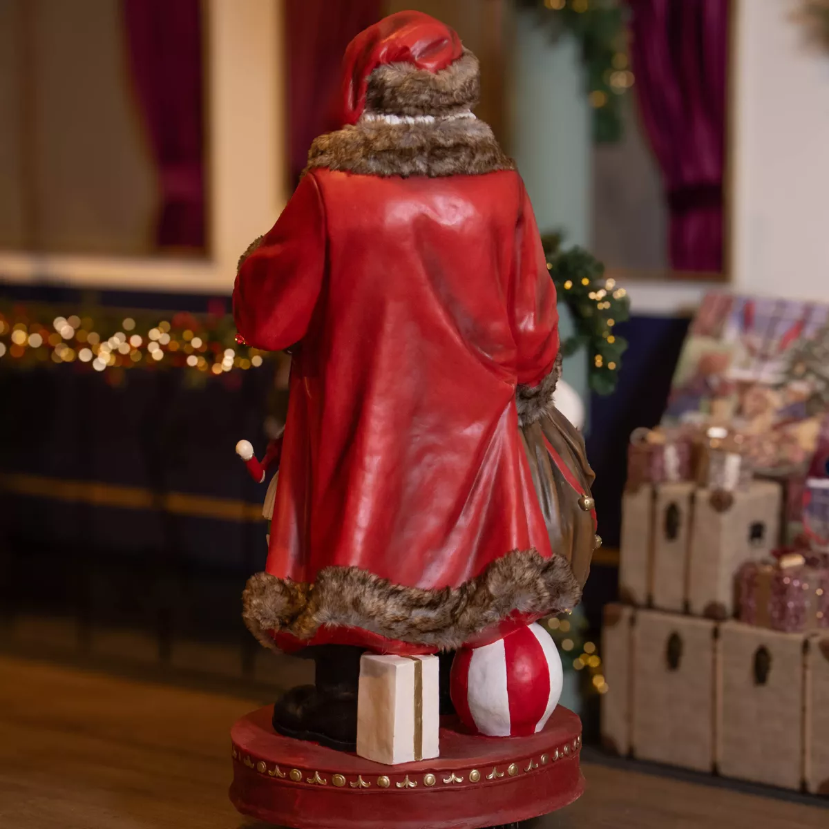 Babbo Natale tradizionale Gigante (H166 cm) Klaus e i regali