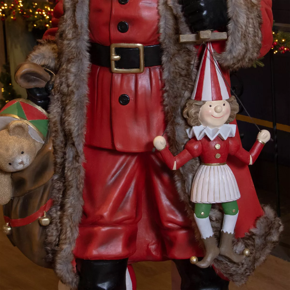 Babbo Natale tradizionale Gigante (H166 cm) Klaus e i regali