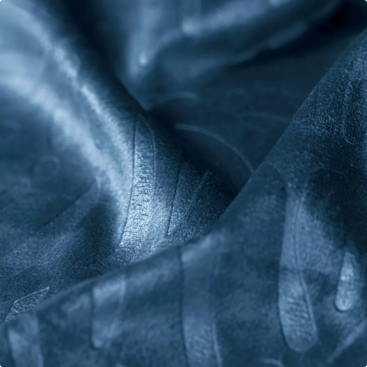 Verdunkelungsvorhang Samt (140 x 240 cm) Fern Marineblau