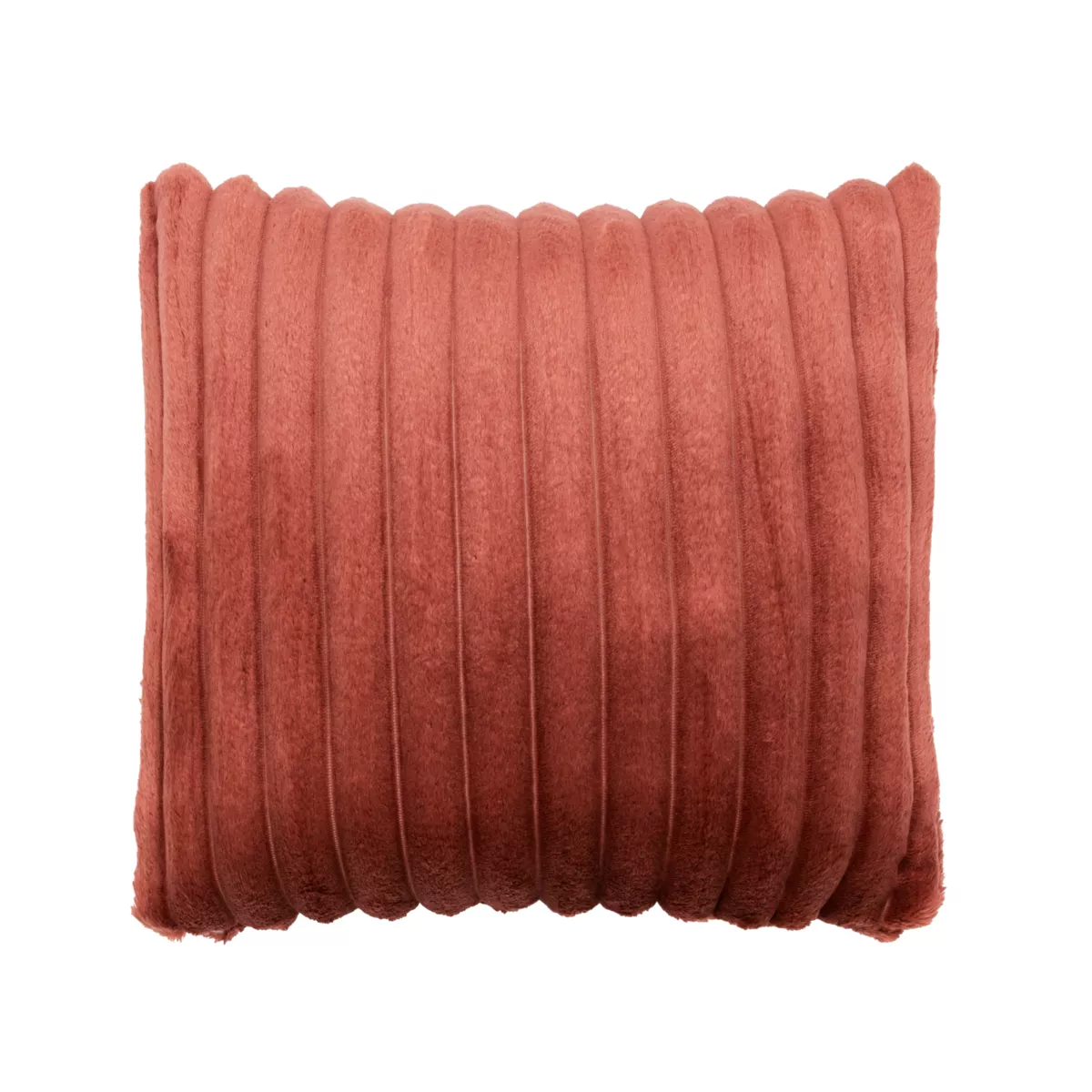Housse de coussin carrée flanelle (40 x 40 cm) Dune Terracotta