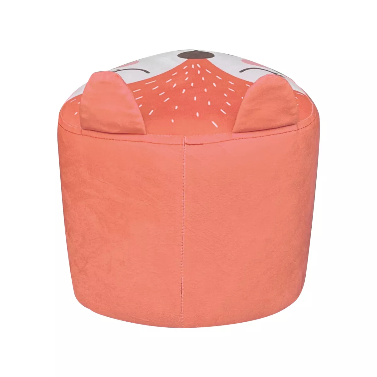 Pouf enfant (H25 cm) Renardeau Orange