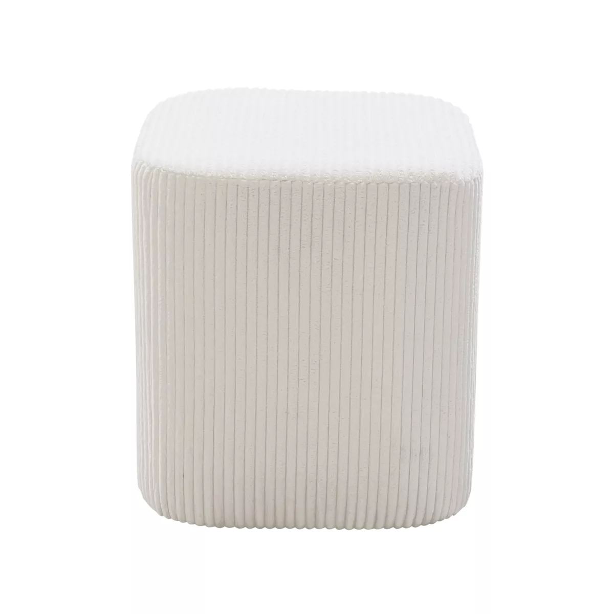 Set van 2 fluwelen poefs (H 38 cm) Shan Beige