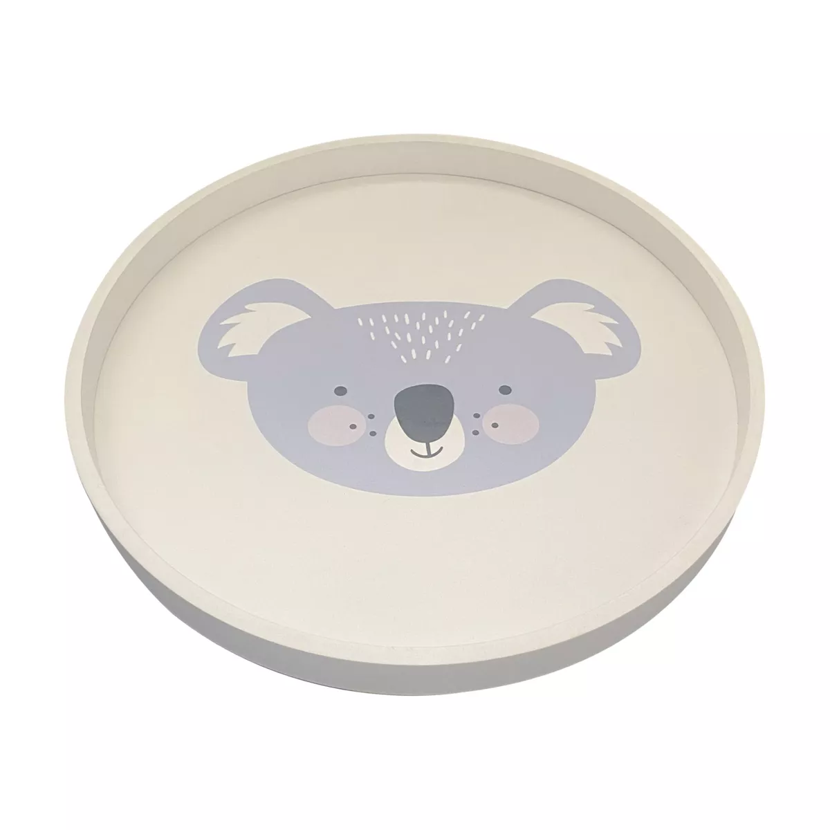 Table basse enfant bois (D30 cm) Koala Bleu