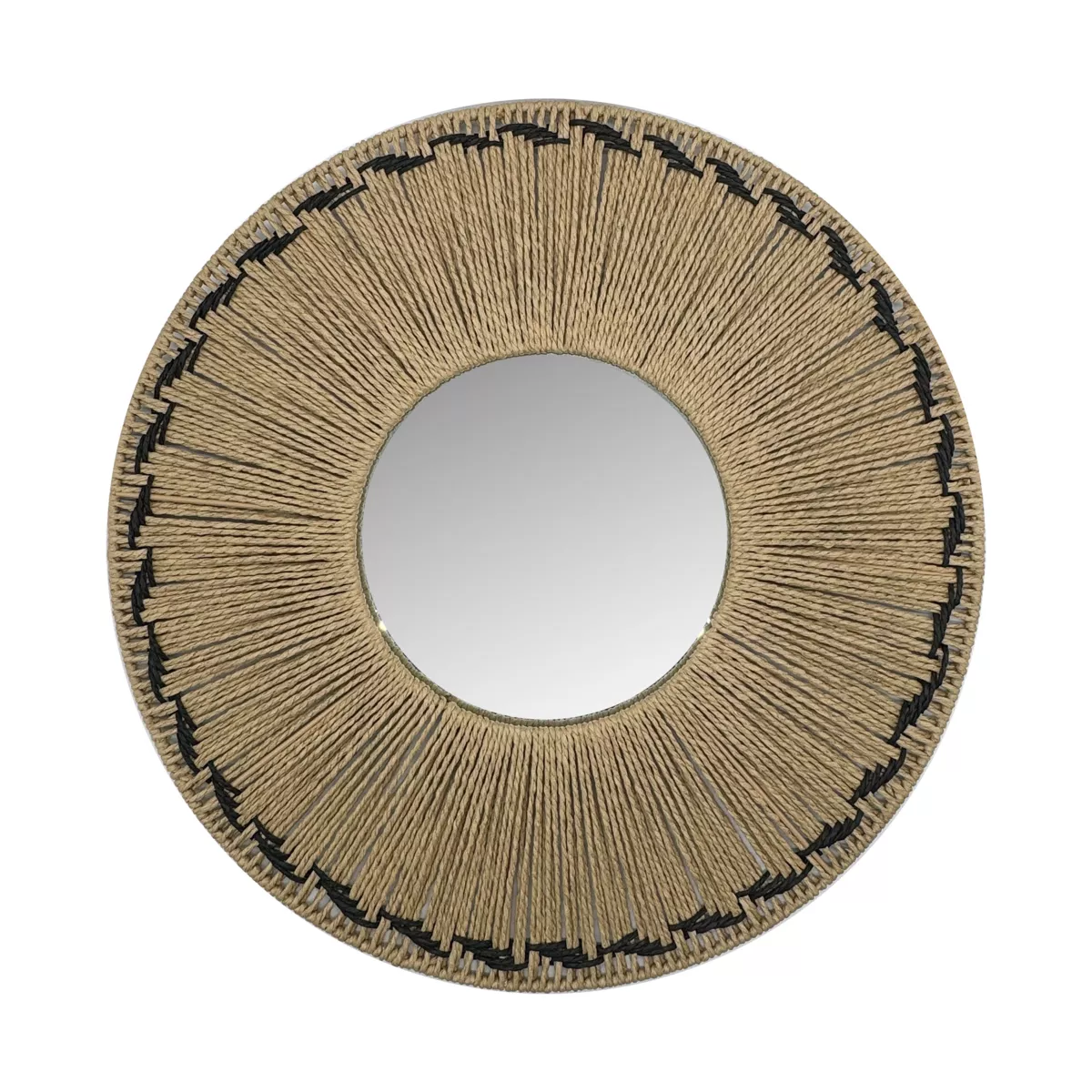 Espejo de pared redondo de cuerda (D65 cm) Tuvalu Natural