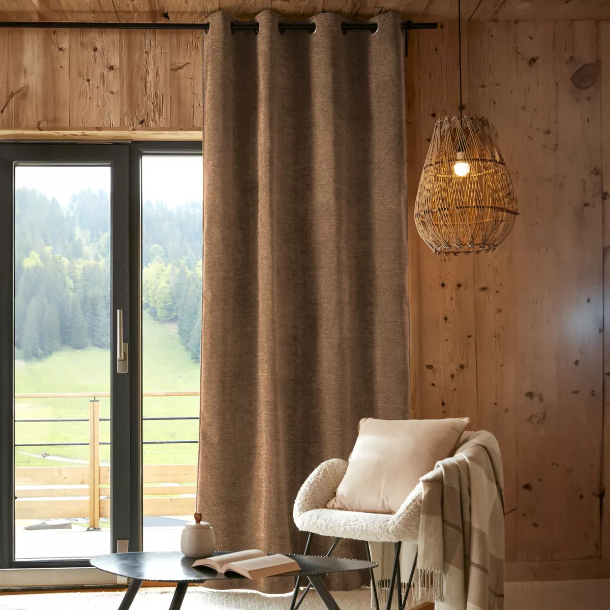 Cortina aislante Total Opaca (140 x 240 cm) Magnus Camel