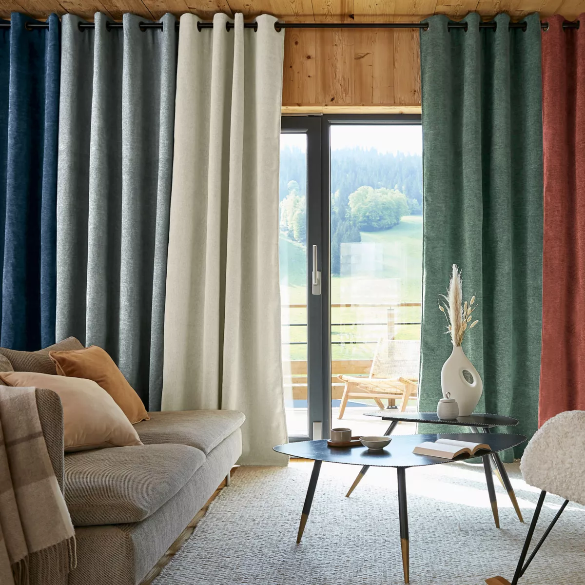 Cortina aislante Total Opaca (140 x 240 cm) Magnus Verde romero
