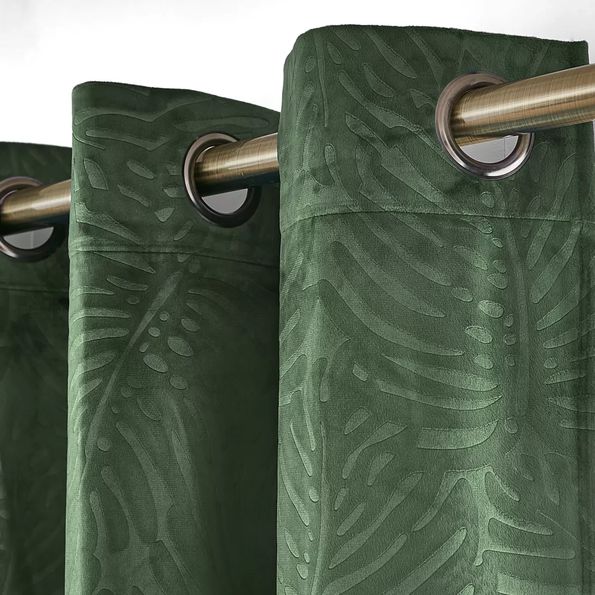 Verdunkelungsvorhang Samt (140 x 240 cm) Fern Rosmaringrün