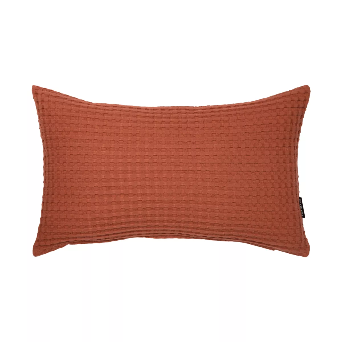 Housse de coussin rectangulaire coton nid d'abeille (30 x 50 cm) Maya Terracotta