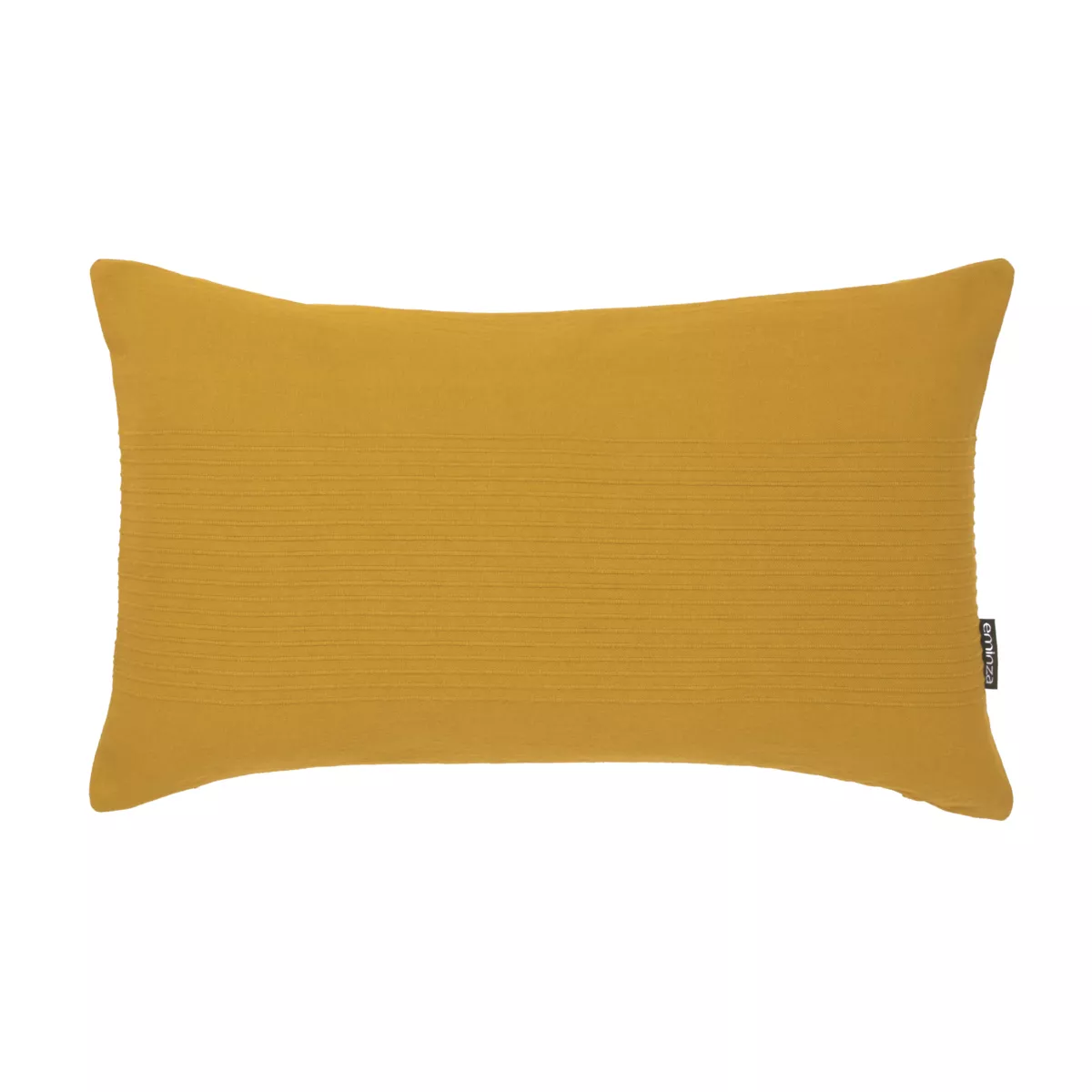 Housse de coussin rectangulaire coton tissé (30 x 50 cm) Léa Jaune safran