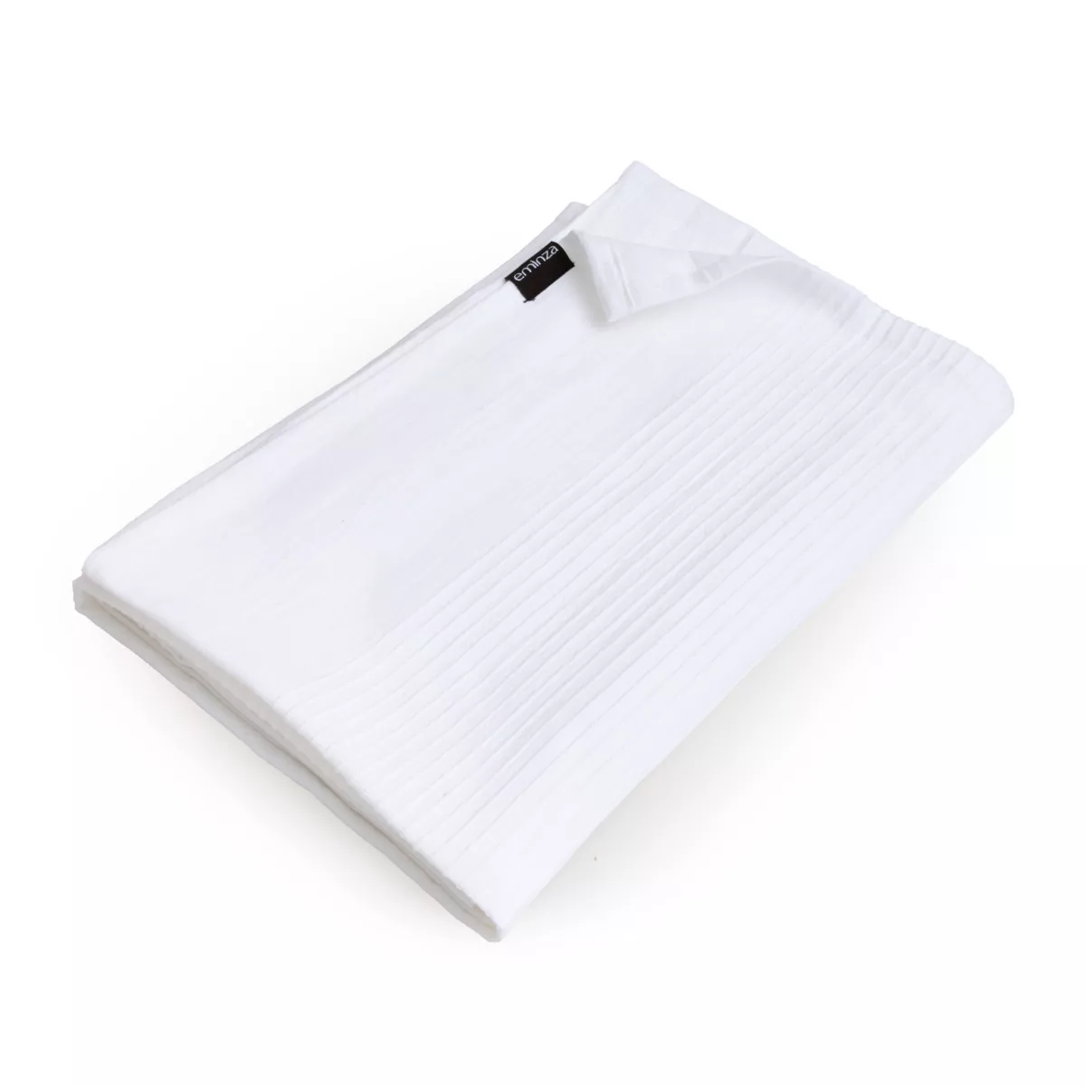 Jeté de lit coton tissé (130 x 160 cm) Léa Blanc