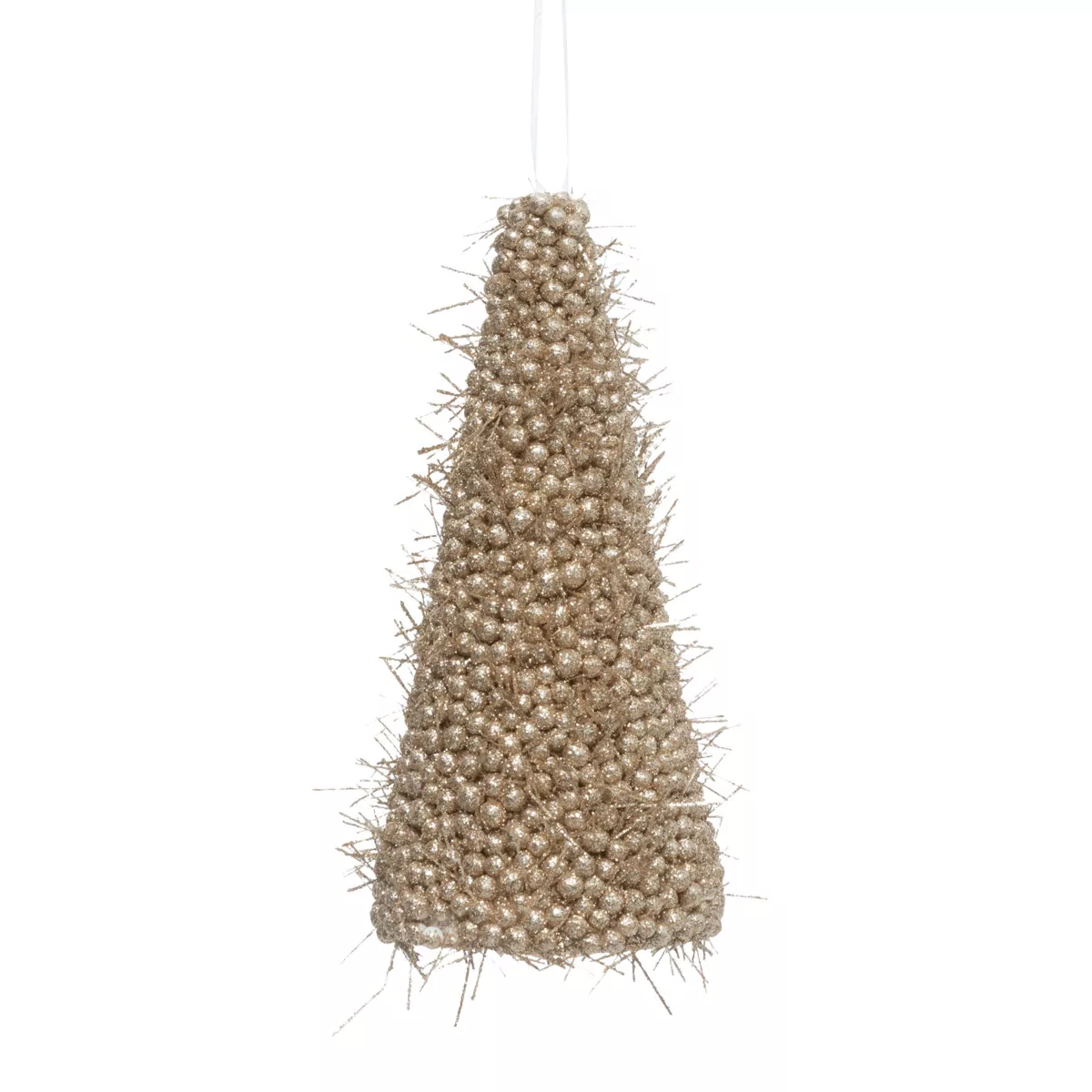 Decorazione da appendere di Natale (H15 cm) Albero artistico Champagne