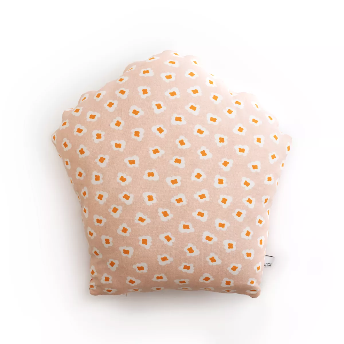 Coussin dŽhoussable avec pompons 30 x 50 cm Coton FRESH POPCORN