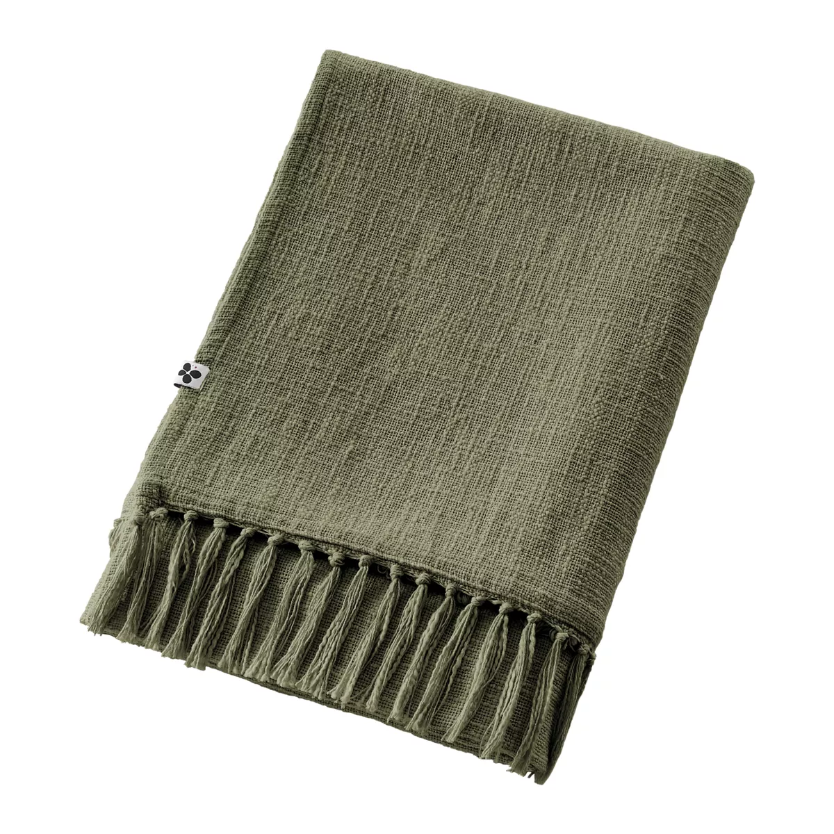 Plaid Baumwolle (180 x 220 cm) Sixtine Rosmaringrün