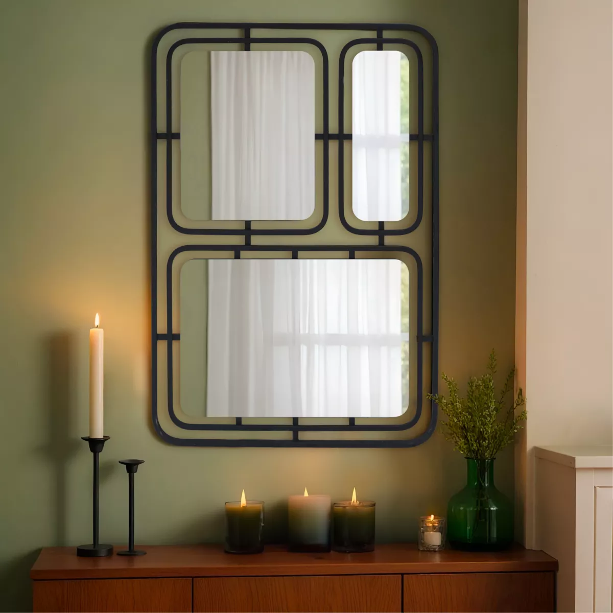 Decoration murale miroir H80 cm 