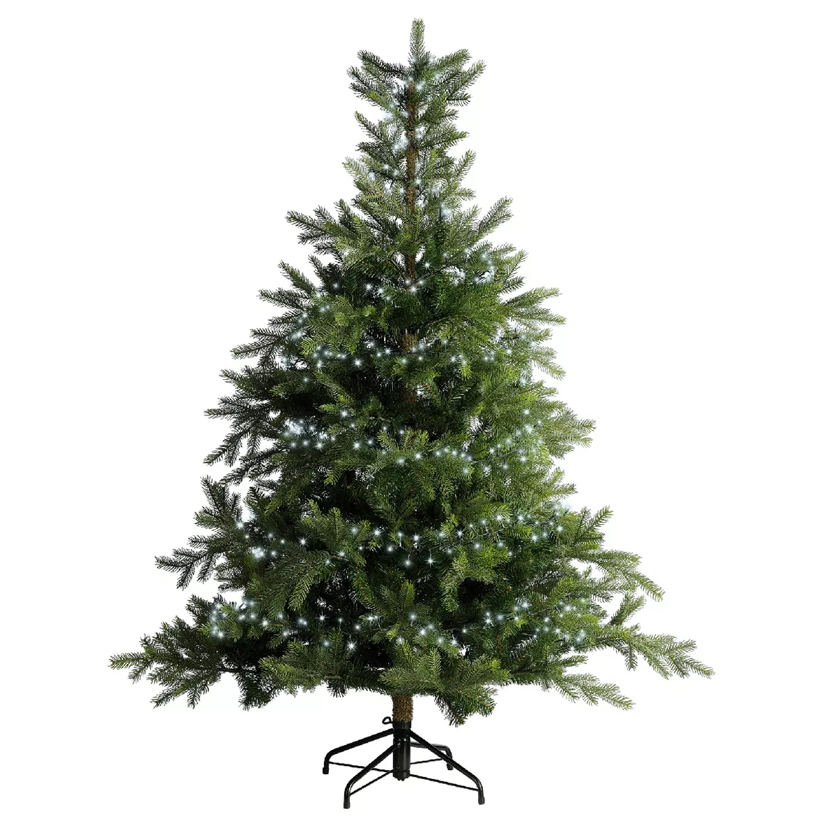 Guirlande lumineuse 7,50 m 350 LED câble vert Luxe Blanc froid 