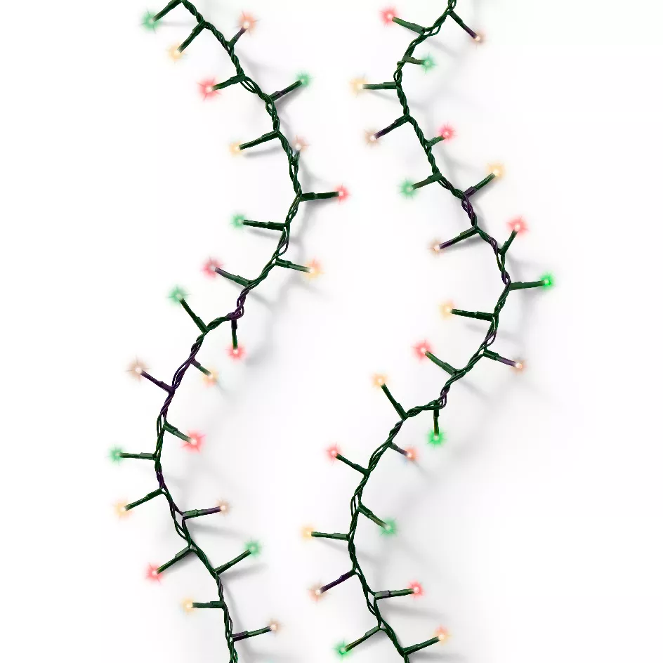 Guirlande lumineuse 11 m 500 LED câble vert NewLuxe Tricolore Vert/Rouge/Blanc