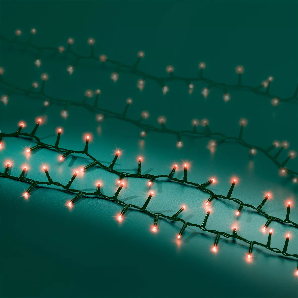 Ghirlanda di luci 11 m 500 LED cavo verde NewLuxe Rosso