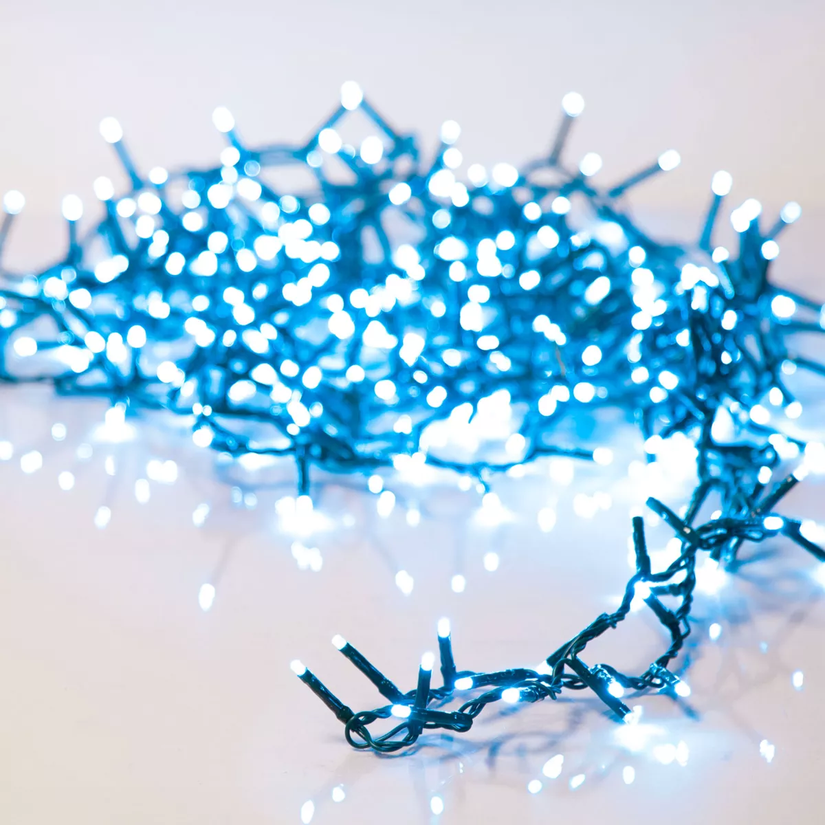 Ghirlanda di luci 16 m 750 LED cavo verde NewLuxe Blu