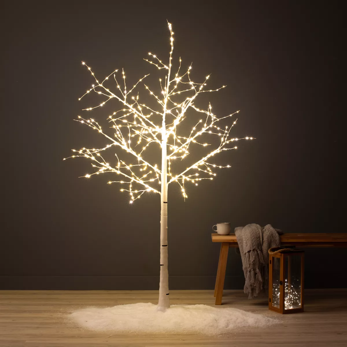 Lichterbaum Birke Lucidum Micro LED H180 cm Warmweiß 1