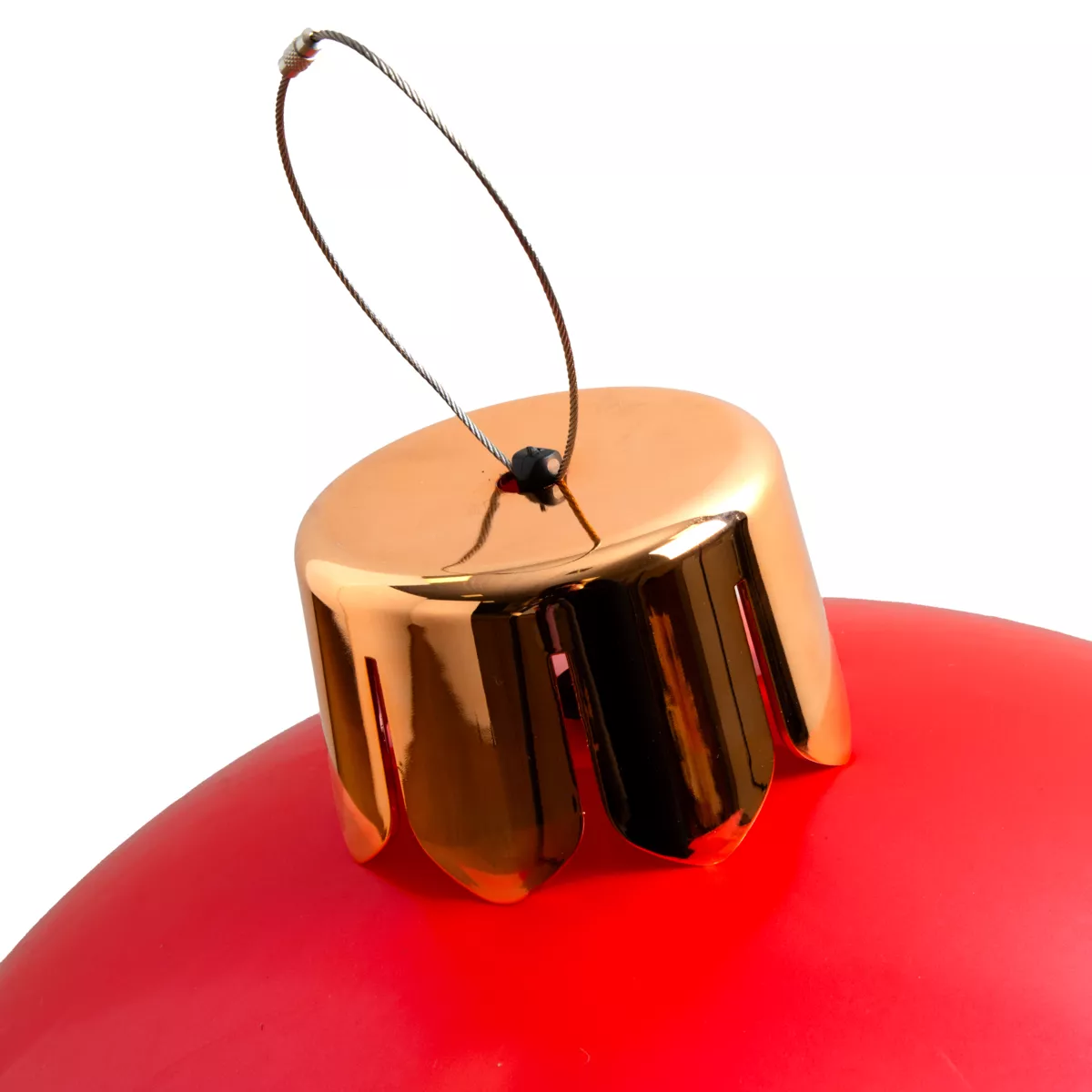 Aufblasbare Weihnachtskugel D65 cm Rot