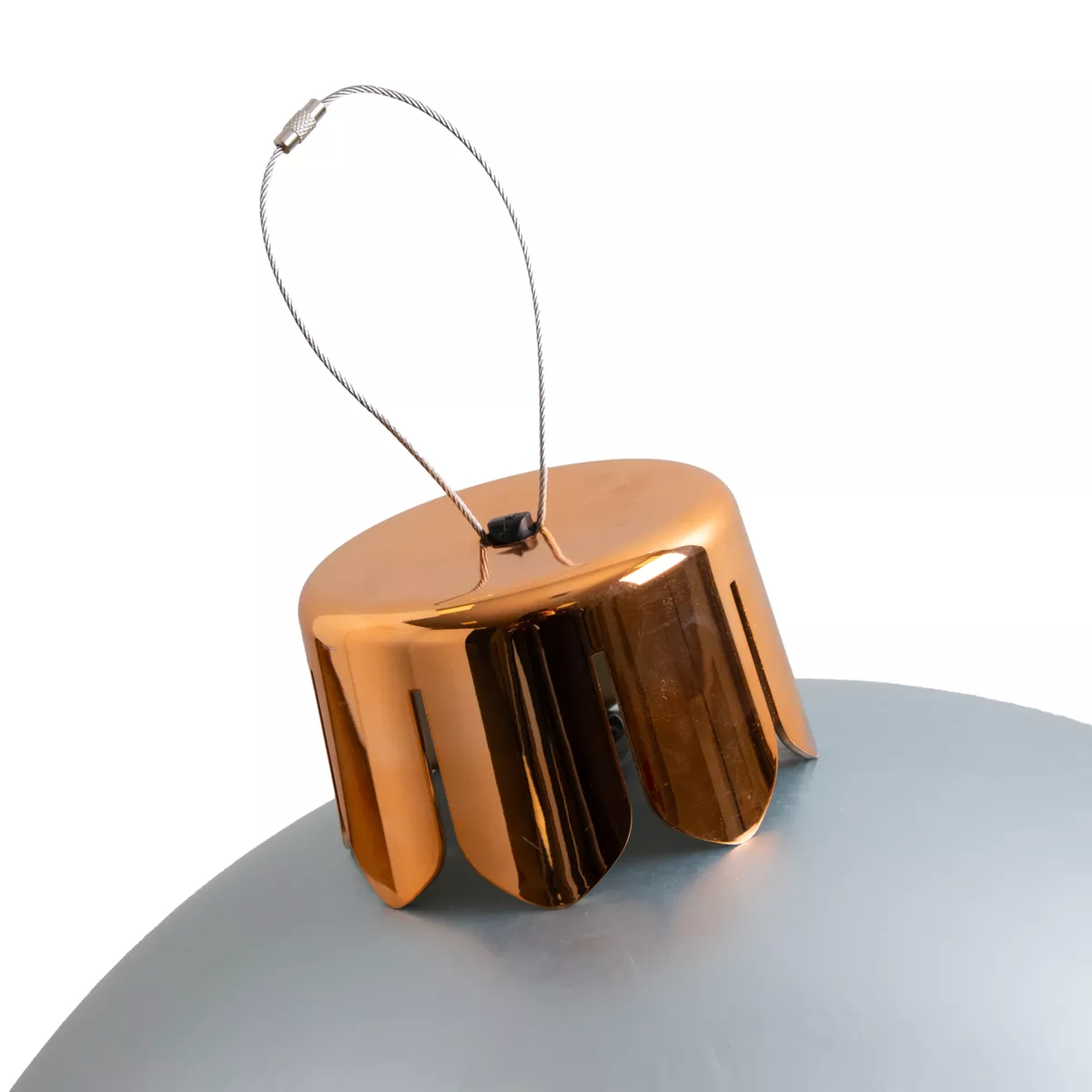 Grande pallina di Natale gonfiabile D65 cm Argento