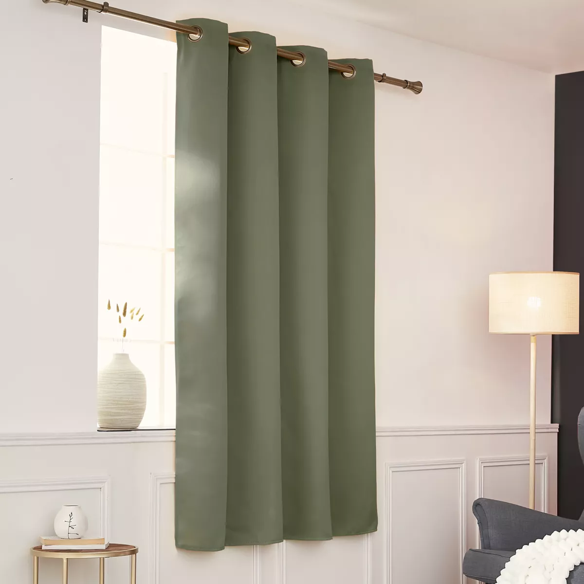 Tenda oscurante termica (140 x 180 cm) Calore Verde cachi