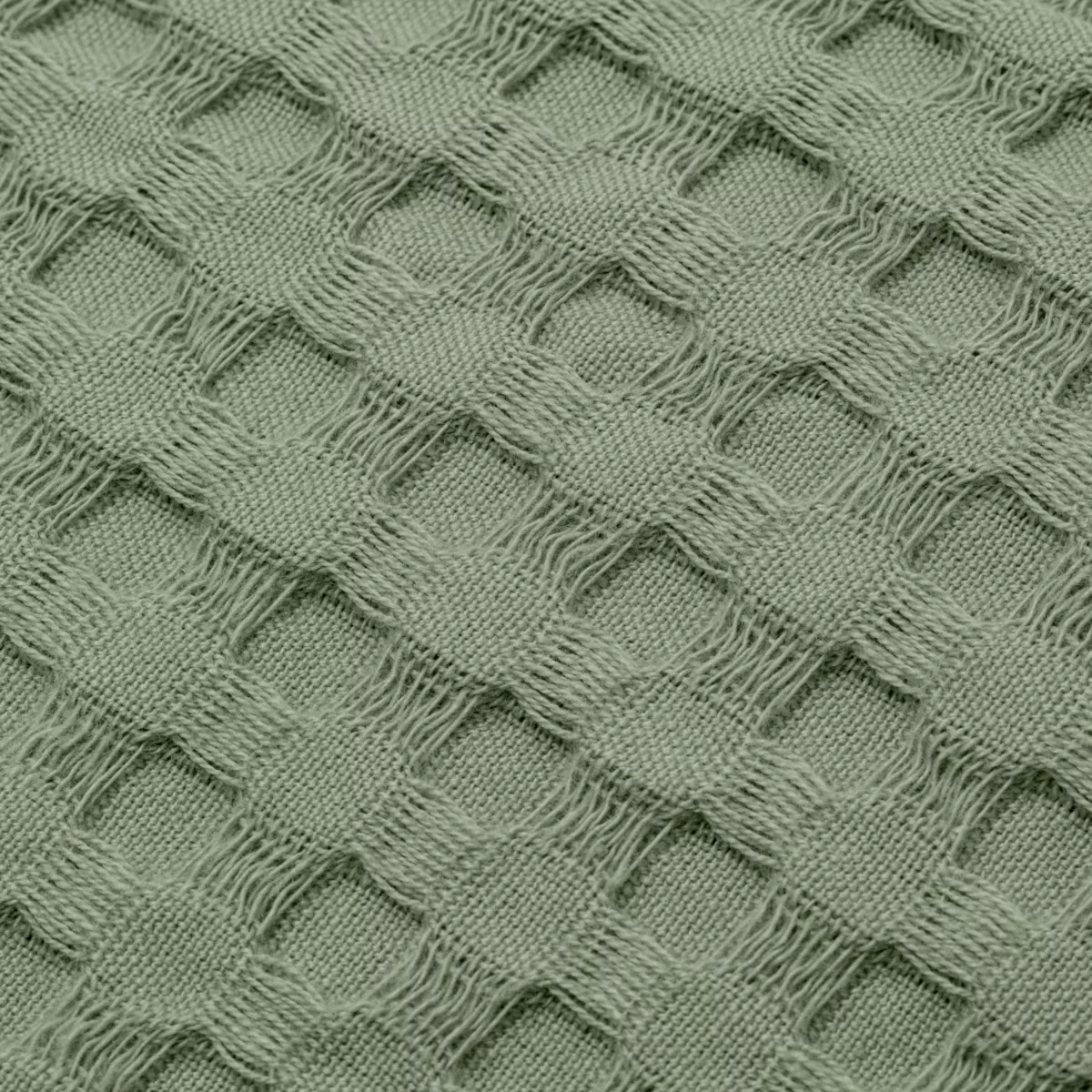 Cubrecama algodón nido de abeja (220 x 250 cm) Maya Verde romero