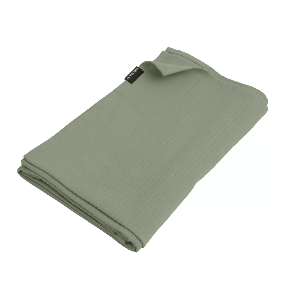 Geweven katoenen bedsprei (130 x 160 cm) Léa Rozemarijn Groen