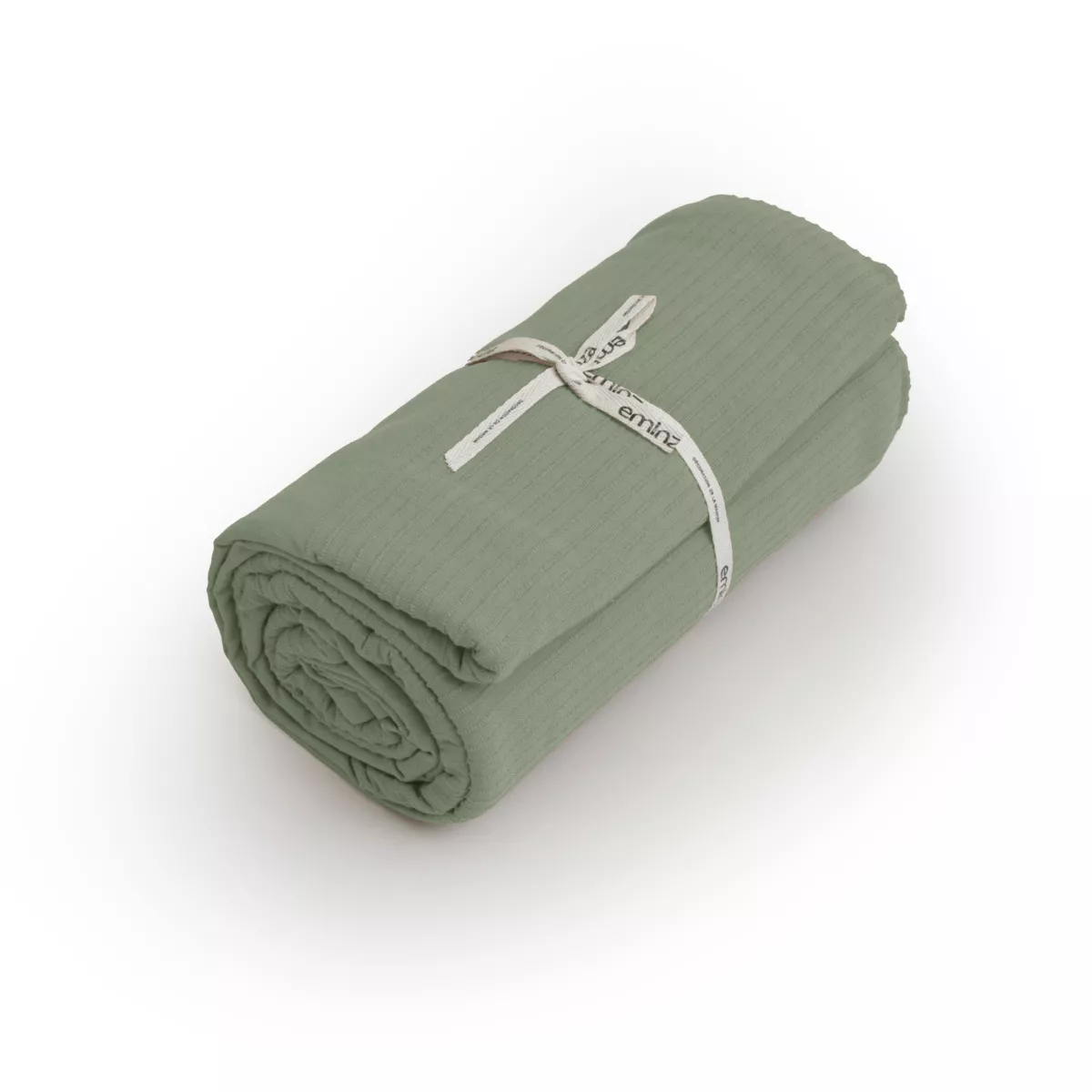 Cubrecama algodón tejido (220 x 250 cm) Léa Verde romero