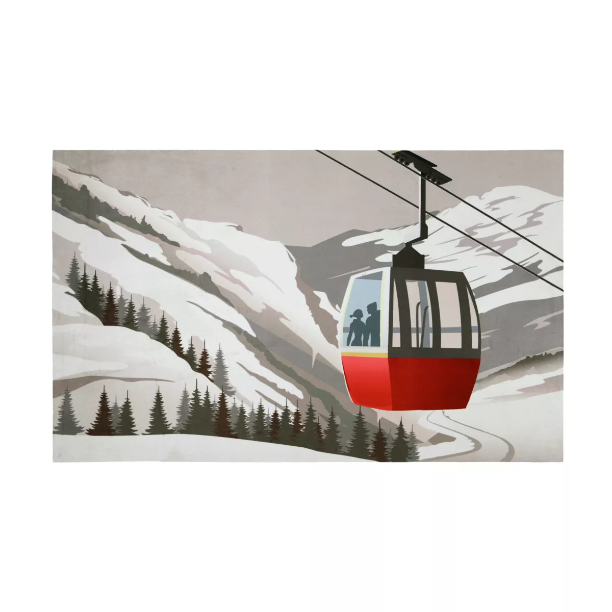 Tapis antidérapant (45 x 75 cm) Bernex Multicolore