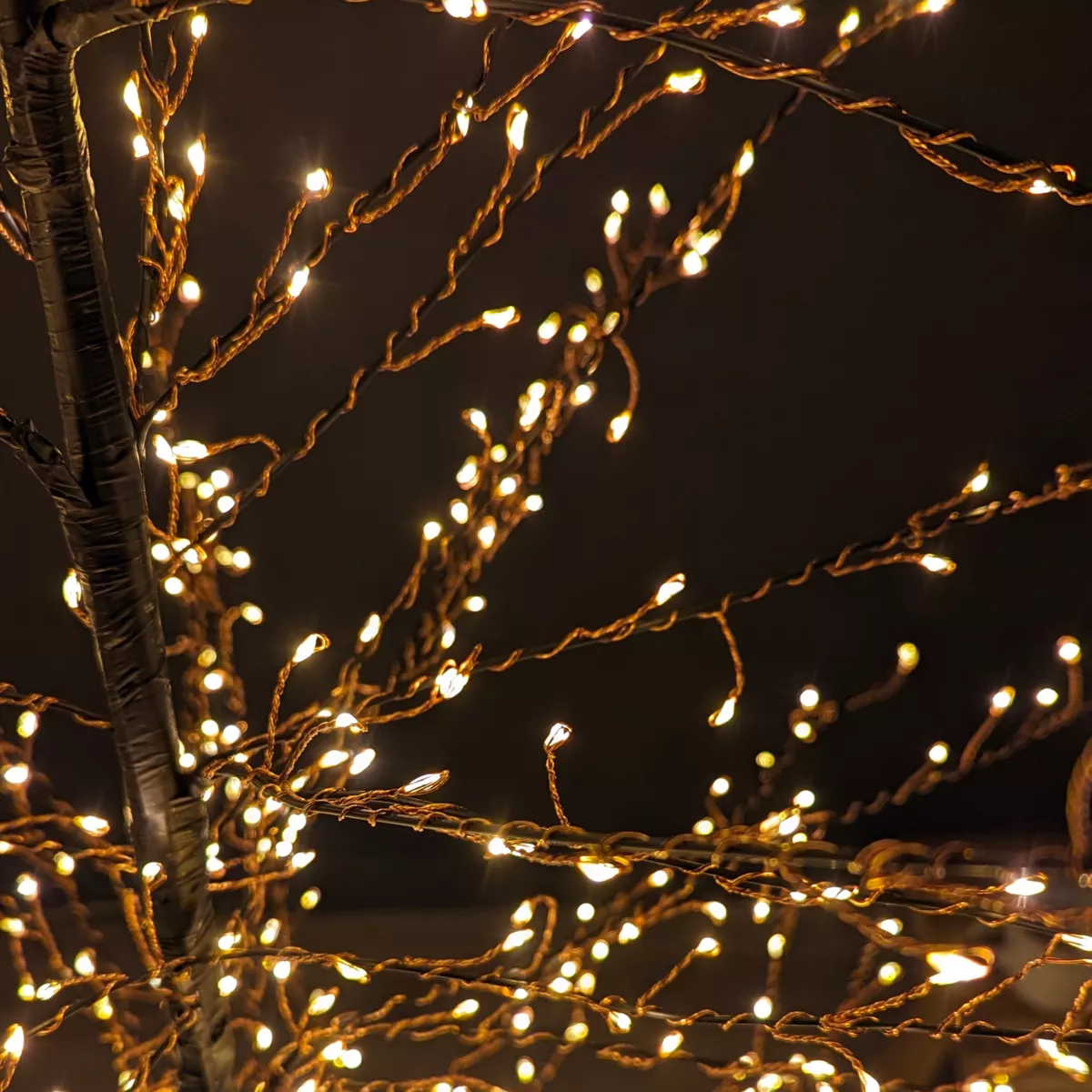 1 Micro LED ARBRE LUM extŽrieur dia70.00-H180.00cm-1755L noir/blanc classique