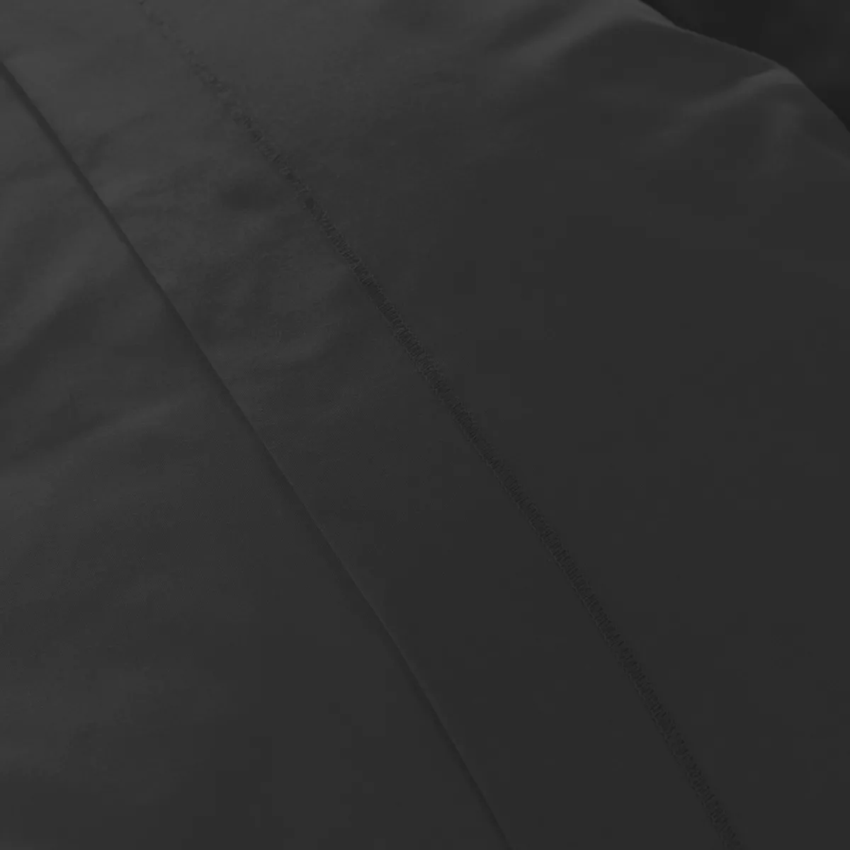 Drap housse percale de coton (90 x 200 cm) Cali Noir