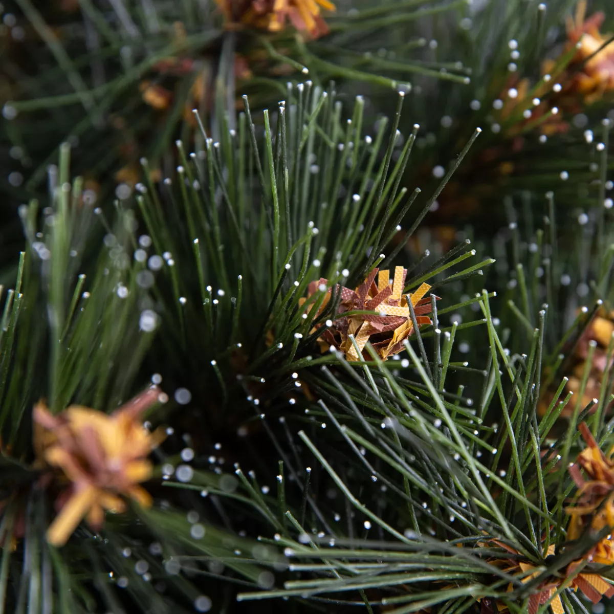 Árbol artificial de Navidad H210 cm Stockholm Verde acabado perlado