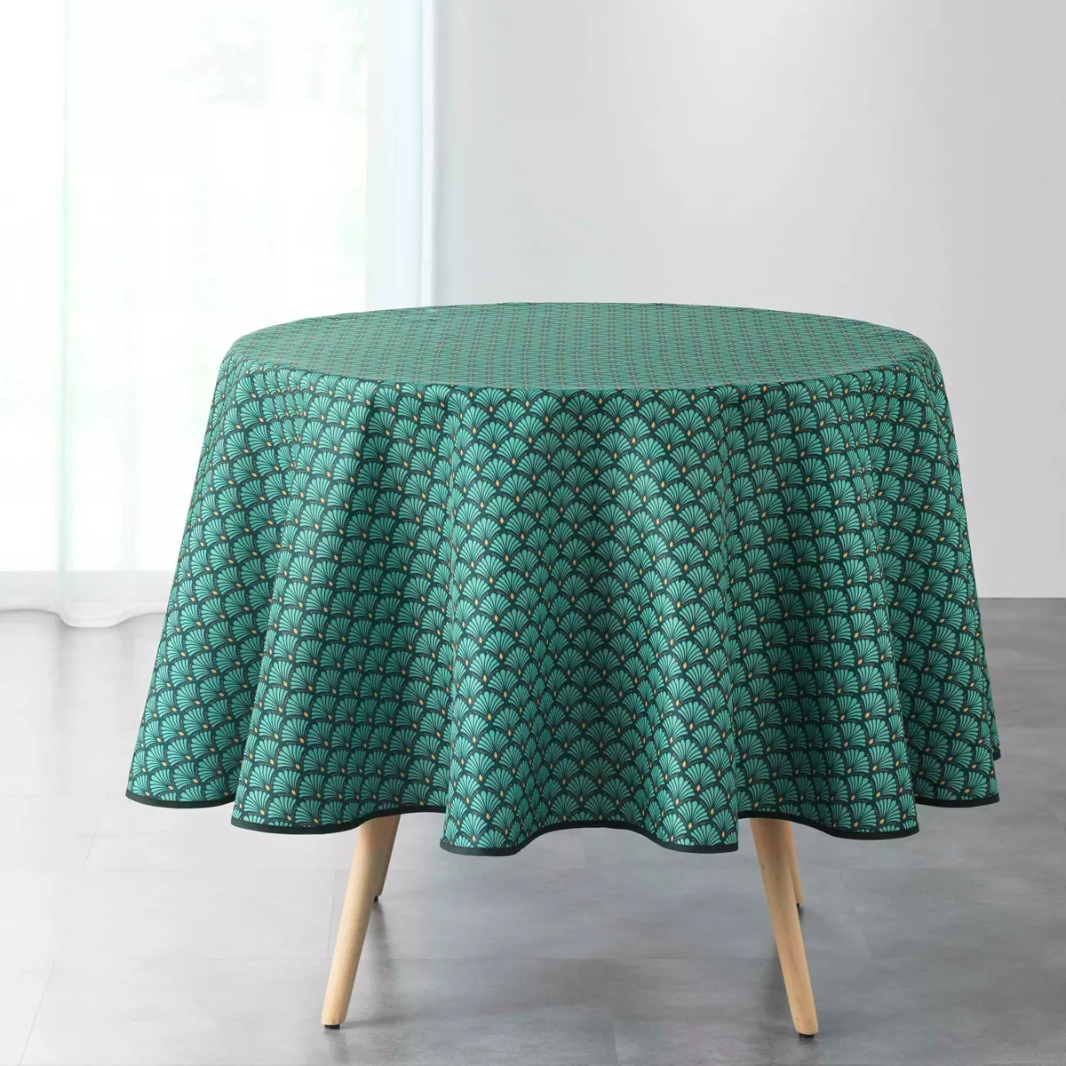Nappe ronde anti tache (D180 cm) Artchic Verte