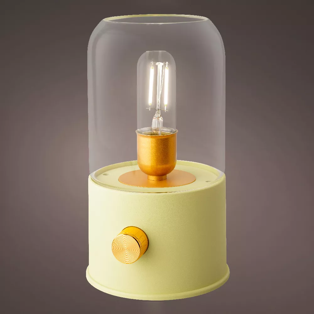 Lampe tempête sans fil rechargeable USB (H20 cm) Vert