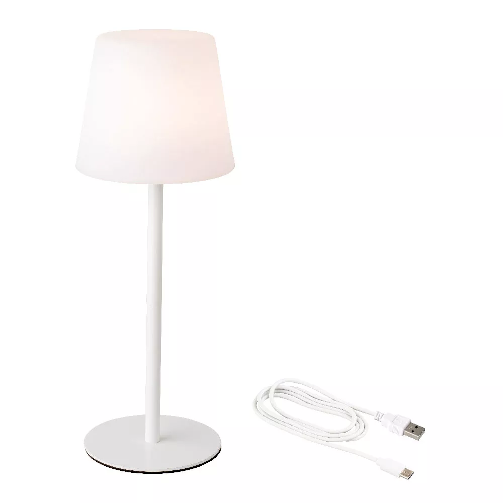 Lampe de table sans fil (H40 cm) Manhattan - Blanc