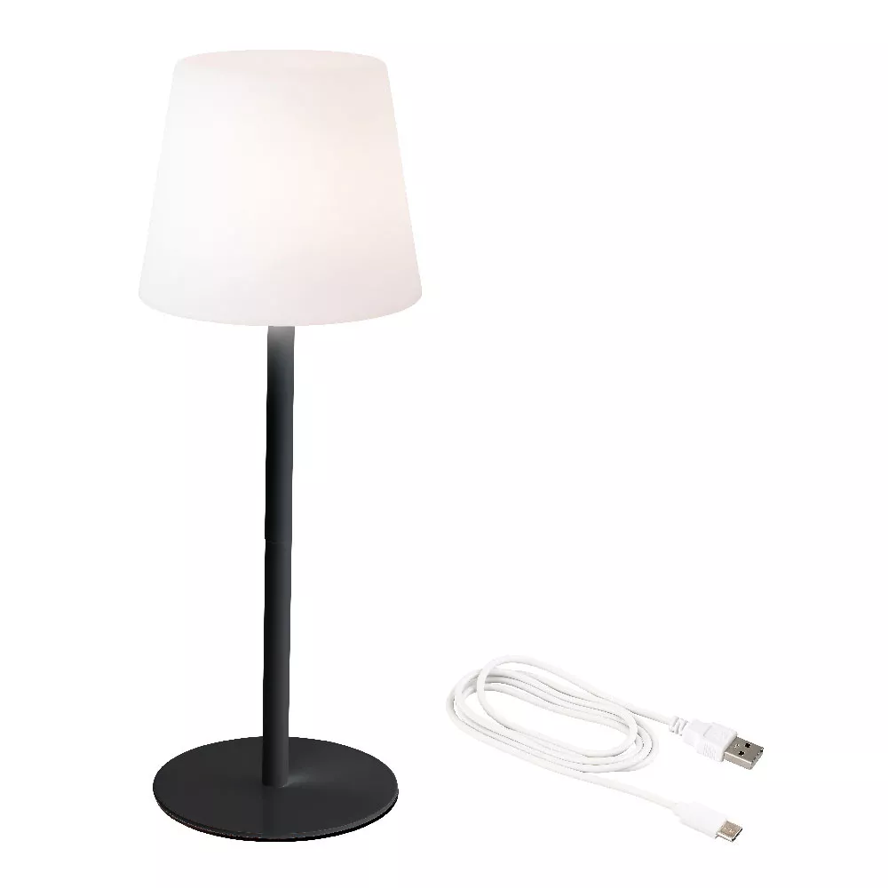 Lampada da tavolo cavo USB Manhattan - Nero